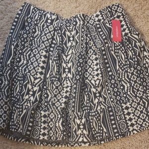 Navy and white skirt